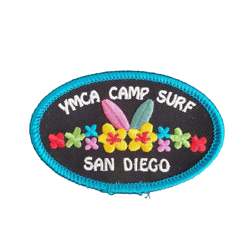 YMCA CAMP SURF SAN DIEGO California Patch 3 Inch Oval